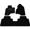 Generico Tappetini in velluto compatibili con Chevrolet Captiva 2006-2011 - 5 posti - posteriori uniti, kit tappetini auto personalizzati, set tappeti in velluto, tappeto auto