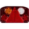 UNITRAILER Horpol LZD 845 Fanale Posteriore a LED Sinistro 6 Funzioni 12V 24V Retromarcia Fendinebbia Direzione Impermeabile IP55 Omologato E9 per Rimorchio Camion Trattore Bisarca