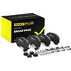RIDEX PLUS 402B1135P Set d'assale Kit pastiglie freni Anteriore con accessori con bulloni pinza freno Compatibilità con PEUGEOT BOXER Furgonato