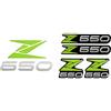 BIKE-label Adesivo con scritta 3D logo verde adesivo compatibile per Kawasaki Z650-910082-VA