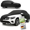 WALSER Premium Telo Copriauto da Interno Stretch Plus - Elasticizzato e Antipolvere, Morbido per Uso Interno, Copertura Protettiva per SUV/Van, Misura 9, Nero