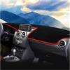 XIAOYANS Copri Cruscotto Tappetino Per Nissan Per Qashqai J10 2008-2013 Tappetino Cruscotto Tappetino Parasole Cruscotto Auto(With GPS Red)