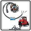 Piaggio STATORE MAGNETE VOLANO GENERATORE DI CORRENTE 5 PIN 8 FILI PER PIAGGIO APE 50 TUTTI I MODELLI DAL 1982 AL 2017 - PIAGGIO VESPA PK 50 (1982-1984) VESPA PK S 125 (1982-1984) VMX5T ORIGINALE PIAGGIO.