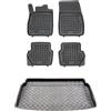 MOTOS Set di tappetini in gomma e tappetini in Pe per il bagagliaio Ford EcoSport II 2012-2018 Migliorate il vostro comfort di viaggio con il tappetino antiscivolo per auto - tappetino per auto per tu