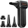 WOLFBOX MF60 Soffiatore a Batteria Potente 110000 RPM, Aria Compressa Elettrico Air Duster con 3 Velocità, Mini Soffiatore Portatile Ricaricabile per Pulizia PC, Tastiera, Auto, Casa, 5 Ugelli