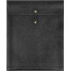QiXin Cartelline per documenti in pelle PU, formato A4, per documenti, importanti organizer privati con chiusura a stringhe, custodia per computer portatile, buste in pelle per raccoglitore, 1 pezzo