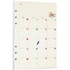 Zelten Carta perforata multicolore, 45 fogli, 90 pagine, per rilegatura a 6 fori, quaderno ricaricabile (A5, Rainforest Monthly Planner)