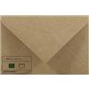 Netuno 25 mini buste per lettere carta Kraft marrone naturale formato C7 85 x 120 mm 100g Aster Kraft buste lettera mini taglio a punta per inviti flyer biglietti da visita soldi buste portasoldi