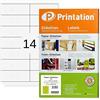 Printation - Universale Etichette 70 x 35 mm Etichette bianche 2400 di posta 100 fogli di formato A4 70 x 35 3 x 8