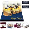 Starnearby Calendario 3d a Strappo 2026, Calendario con Blocco Note, Calendari da Tavolo 3D con Luce LED, Calendari Scultura Carta, Regalo, Ornamento (Castello magico)