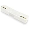 Netuno 25 fermadocumenti a striscia bianco 3,4 x 15 cm striscia perforata fermadocumenti colorata in plastica con linguetta metallica fermacarte per archiviazione strisce forate 60/80 mm