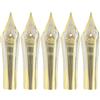 Gullor 5PCS pennini penna stilografica adattano Jinhao 159/450/750, oro, pennino in media