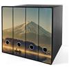 Shareprinting Set da 4 raccoglitori ad anelli - MONTE FUJI (H31 cm con 2 anelli)
