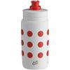 Elite Borraccia Elite Fly Teams Tour de France 2026 bianco/rosso pois 550ml