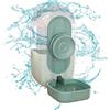 QARIDO Bottiglia d'acqua per porcellini d'India, senza goccia, erogatore automatico per alimenti sospeso da 793,8 g - Ciotola per bottiglia d'acqua per coniglietto cincillà riccio furetto criceto