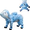 MeiAOBest Set impermeabile e scarpe da pioggia per cani con anello a D, copertura completa, impermeabile e riflettente, con zaino piccolo, abbigliamento impermeabile per cani con tesa allargata, per