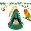 Generic Albero di Natale per criceti, caldo e accogliente, cuccia natalizia per piccoli animali, rifugio della Guinea - Giocattoli di Natale per criceti, letti per animali di Natale per guinea e uccelli