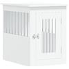 vidaXL Gabbia Cani da Arredamento Bianca 45x62x59cm Legno Multistrato