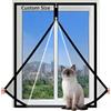 BAFANGLAICAI Rete di Protezione per Finestra per Gatti di Dimensioni Personalizzate, Zanzariera Autoadesiva Anti-Zanzare Anti-Insetti per Balcone Cucina, Schermo per Finestra per Persiane/Scorrevoli