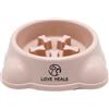 LOVE HEALS Ciotola Anti Ingozzamento | Ciotola a Alimentazione Lenta per Cani | Distributore Antiscivolo di Crocchette per Cane (Rosa chiaro)