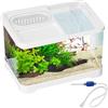 Wpsagek Betta Fish Aquarium, 30 x 19 x 18 cm, kit da tavolo per piccoli acquari, paesaggio trasparente per acquario decorativo per gamberetti Betta Guppy