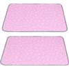 FANSU Set da 2 Tappetino per Cani Lavabili, Assorbenti Tappetini Igienici per Cani, Traversine Cani, Tappetino per Addestramento del Cane Riutilizzabile (60x45cm,Rosa)