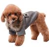 YAOTT Cappottino Caldo Invernale per Cane con Collo di Pelliccia Artificiale, Cappotto Foderato Vestiti per Cani Piccola in Stile Britannico Giacca Abbigliamento Animale Domestico Grigio M