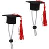 POPETPOP 2pezzi Costumi Per Animali Domestici Da Laurea Con Cappello e Tocco Per Festa Di Graduazione Accessori Eleganti Per Cani e Gatti