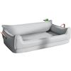 Hruile Divano letto impermeabile per cani di taglia grande, materasso portatile e durevole, rivestimento rimovibile, in finta pelle, comodo cuscino ortopedico per animali domestici (54 x 40 x 20 cm