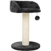 zooplus Tiragraffi Enio | Piccolo tiragraffi salvaspazio con letto rotondo | con giocattolo in peluche | Altezza: 47 cm