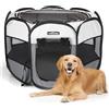 Nobleza - Recinto per Cani Pieghevole, Box Portatile per Animali Domestici in Tessuto Oxford Impermeabile, Recinto Gioco per Cuccioli, Gatti e Conigli, per Interno ed Esterno, 125x125x58cm