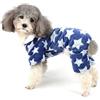 Ranphy, pigiama per cani, in pile, invernale, con cappuccio, per cani e gatti, taglia XL, colore: blu