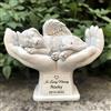 Generico Pietra commemorativa per Tomba di Cane o Animale Domestico, con Angelo commemorativo nelle Mani di Dio, Pietra lapide da Giardino, in ricordo di Un Animale Domestico Perso, 17,8 cm (H)