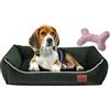 FUUFEE Cuccia Cane Interno | 70 x 50 cm | Letto Per Cani E Gatti Di Taglia Media | Lavabile Brandina Per Cani | Rivestimento Sfoderabile Con Cerniera