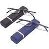 KoKoBin Occhiali da Lettura Ultralight TR90 Frame Lettura Rettangolo per Montatura in Metallo Donne Uomini Ciglia Mezzo Cerchio Occhiale Con Custodia