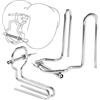 Lingsiyijiu Espansore anale in metallo Speculum vaginale Dilatatore ano SM Bondage Plug anale Butt plug Dilatatore Morsetto Misura regolabile Giocattolo adulto del sesso per donne Uomini Coppie, Acciaio inossidab