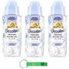 Beni Culinari 3 profumi per bucato Coccolino Profumo per Bucato Elixir Delicato - Profumo liquido per bucato 342 ml + portachiavi Beni Culinari