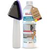 PASTACLEAN Detergente per tappezzeria e tappeti, 1 litro + spazzola per shampoo, detergente professionale per tappezzeria, per divano, auto, poltrona e divano, detergente per tessuti concentrato e