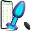NURCIX Vibratore APP Telecomando Vibratore anale Butt plug Giocattolo del sesso Per Donna Uomo Masturbatore della prostata Butt plug Plug anale