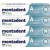Mentadent 4x Mentadent Alito Puro Dentifricio con Microcapsule Purificanti - 4 Flaconi da 75 ml ognuno