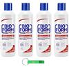 Beni Culinari 4 X Bioform Plus Detergente Igiene per pavimenti - Detersivo igienico particolarmente adatto per l'igiene del pavimento 1000 ml + portachiavi Beni Culinari