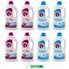 Beni Culinari 8 confezioni di test Chanteclair Lavatrice Colorati + bicarbonato - detersivo liquido per lavatrice - detersivo 28 lavaggi 1260 ml + portachiavi Beni Culinari