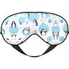 OKFSTY Mascherina per gli occhi con pinguini, unisex, oscurante, con cinghie regolabili, da viaggio