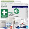 ONFARMA CASSETTA PRONTO SOCCORSO Cassetta medica Completa di Cartello Croce adesiva Conforme DM 388 a norma di legge per aziende e conforme alle normative sulla sicurezza dei luoghi di lavoro
