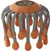 Restikiant 20 Testine per Massaggio Massaggiatore per Testa del Cuoio Capelluto Vibratore per Terapia con Luce Gratta-Polpo per Rilassamento Stress Durevole Facile da Usare (Arancione)