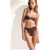 Calzedonia Push Up Costume Brown Suede Marrone