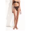 Calzedonia Slip Alto Costume Brown Suede Marrone