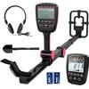 Outsunny Metal Detector Pieghevole per Adulti, Rilevatore di Metalli Oro Impermeabile IP68 con Bobina, Display LCD, 4 Modalità, Borsa, Pala, Cuffie, Asta Telescopica Regolabile, per Spiaggia Giardino