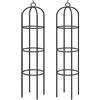 Gardebruk 2X Obelisco 200 x 40cm Piante Rampicanti in Metallo