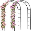 Gardebruk 2X Arco per Rampicanti 240x140x37cm Metallo Traliccio per Rose Pergolato Vite Decorazione Eventi